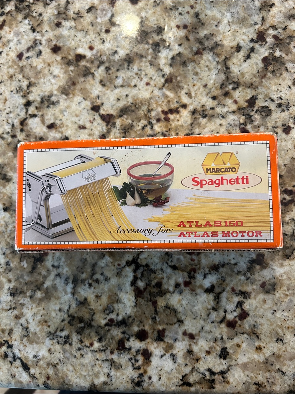 Spaghetti Pasta Roller Accessory for an Atlas Motor